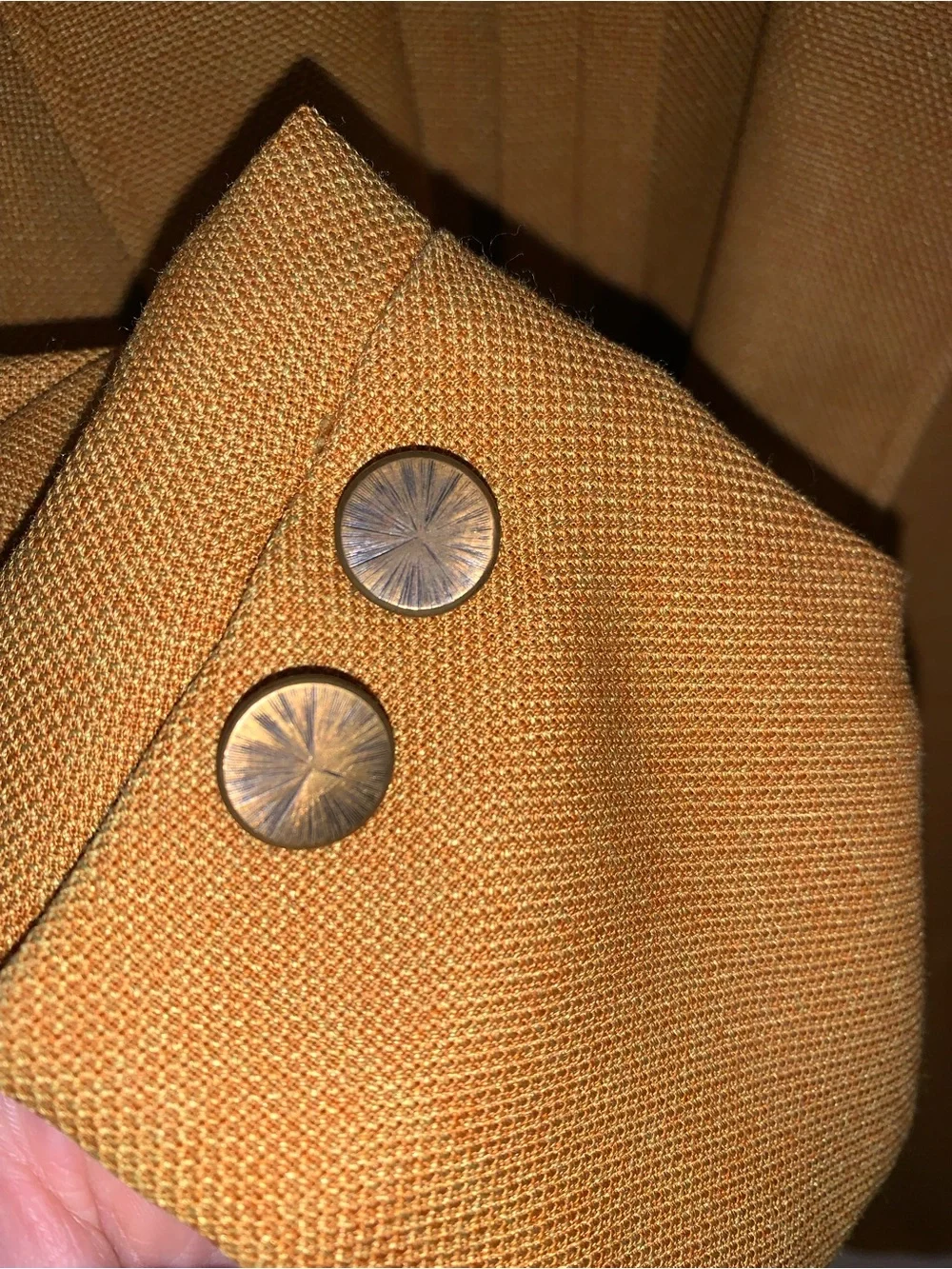 VTG 70s Towncraft JCPenney Mustard Yellow Sport Coat Blazer Mens 42 L